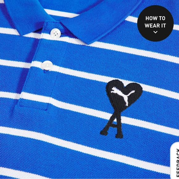 PUMA x AMI Polo- dazzling blue - Picture 3 of 6